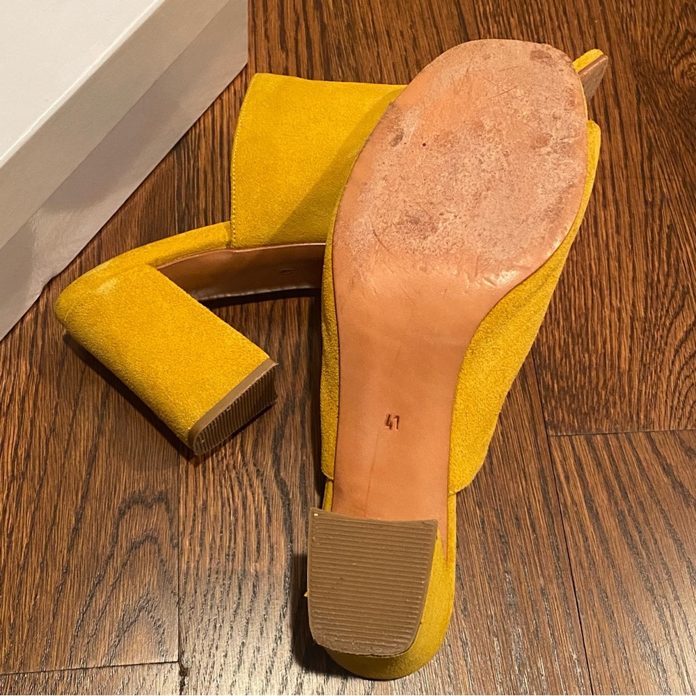 Maryam Nassir Zadeh Mustard Slide Heels - Picture 4 of 4